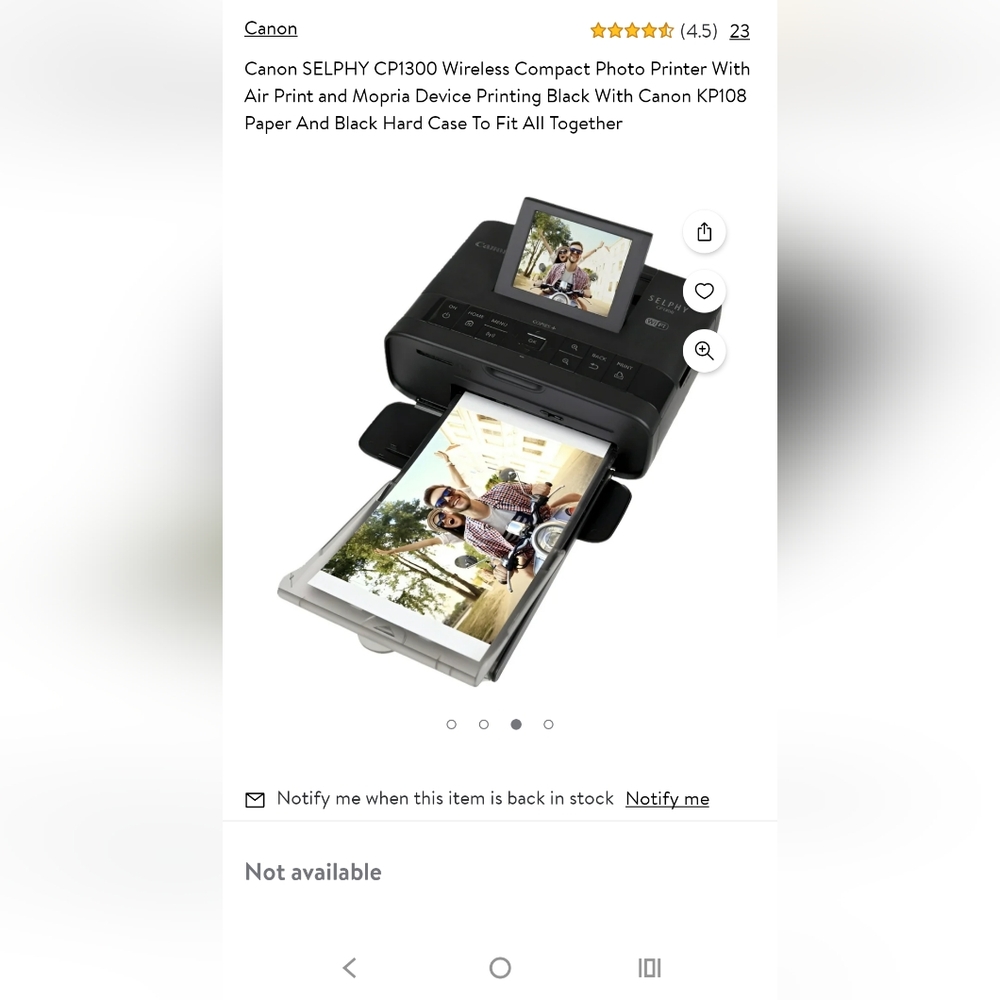 Brand new canon selphy cp1300 wireless wifi photo printer